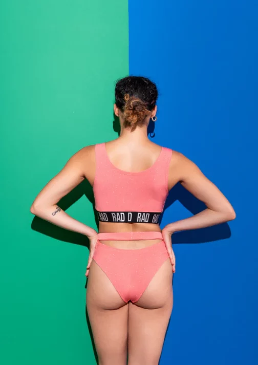 Bahari Top - Glitter peach – Image 5