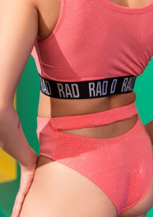 Bahari Top - Glitter peach – Image 6