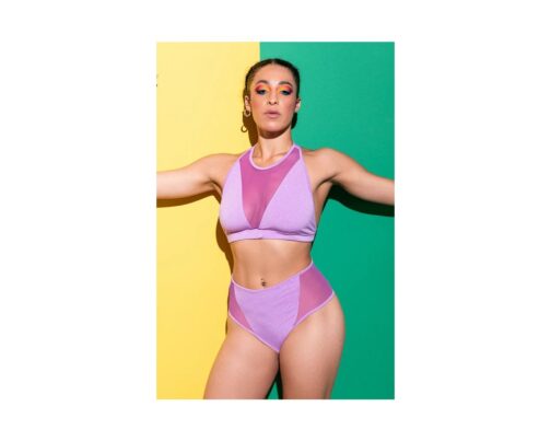 Top triangle - Glitter lilas – Image 2